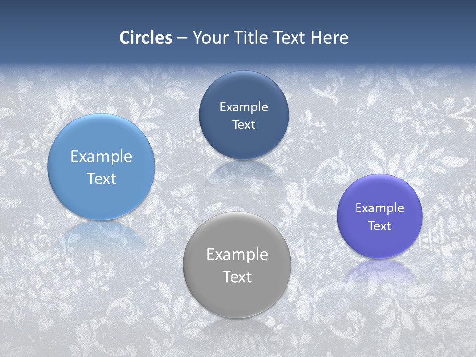 Faded Floral Background PowerPoint Template