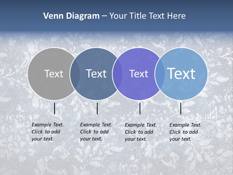 Faded Floral Background PowerPoint Template