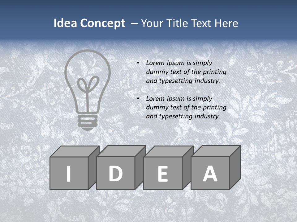 Faded Floral Background PowerPoint Template