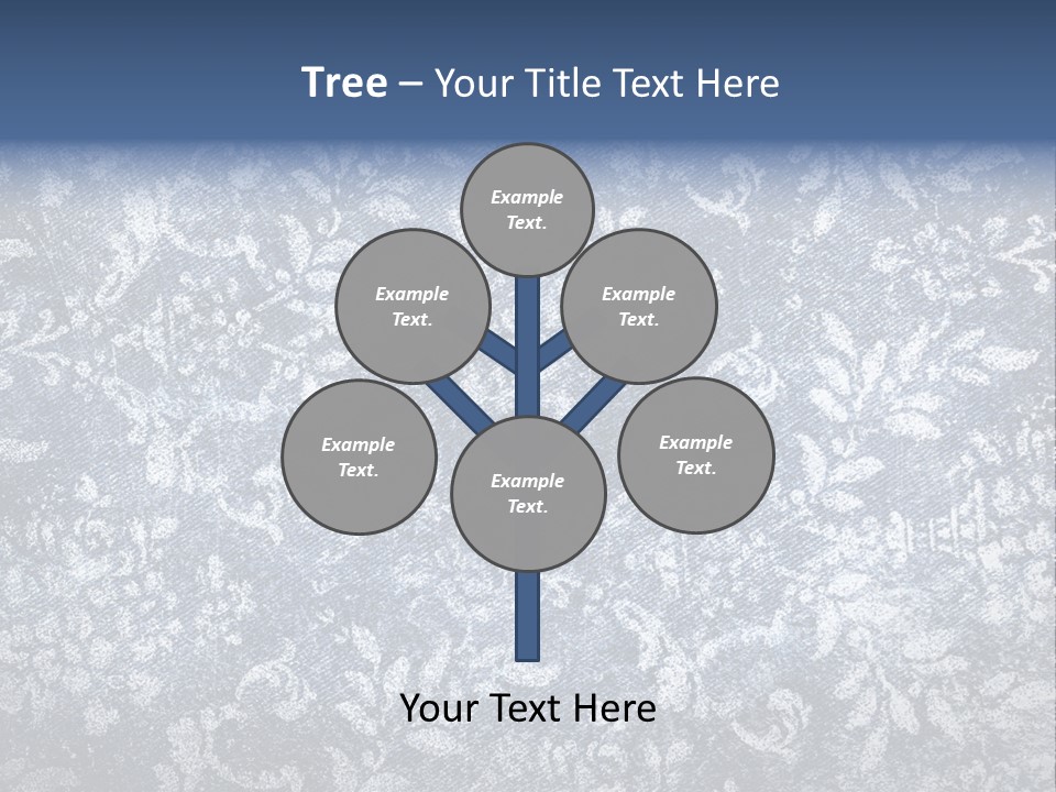 Faded Floral Background PowerPoint Template