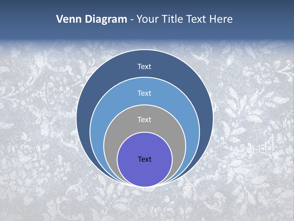 Faded Floral Background PowerPoint Template