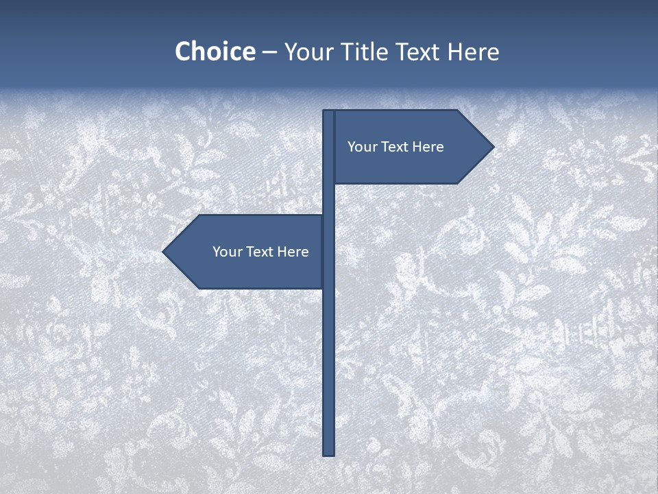 Faded Floral Background PowerPoint Template