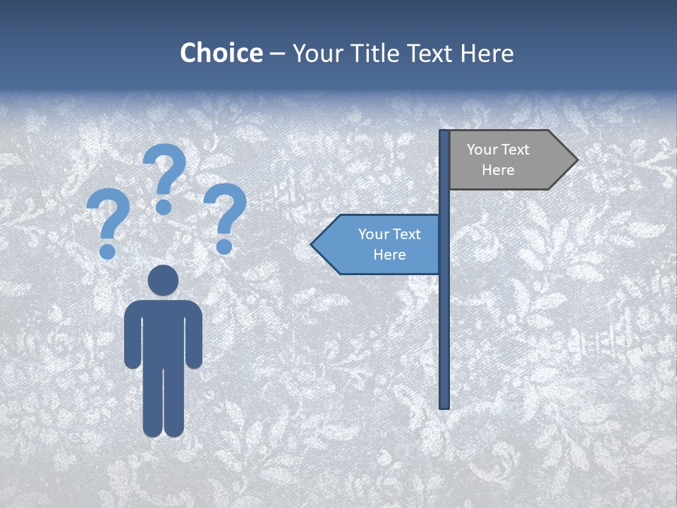 Faded Floral Background PowerPoint Template