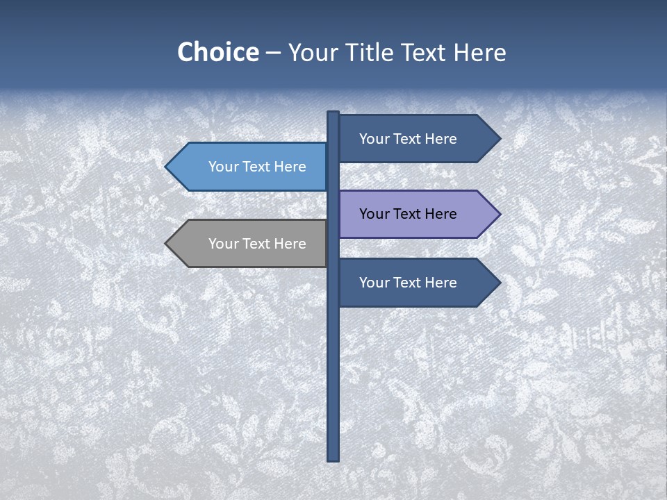 Faded Floral Background PowerPoint Template