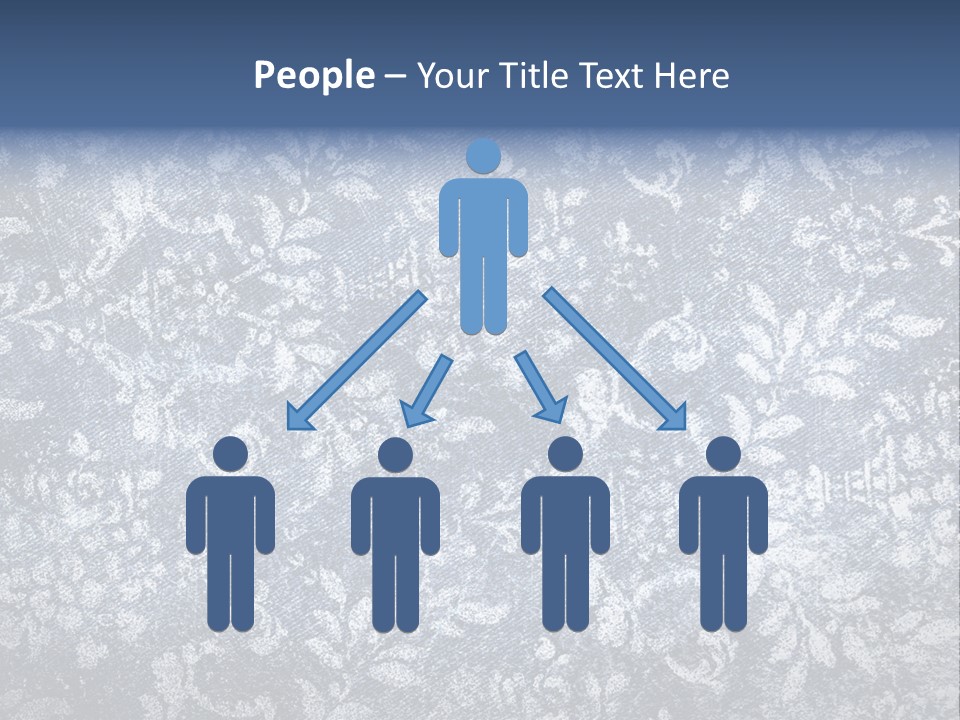 Faded Floral Background PowerPoint Template