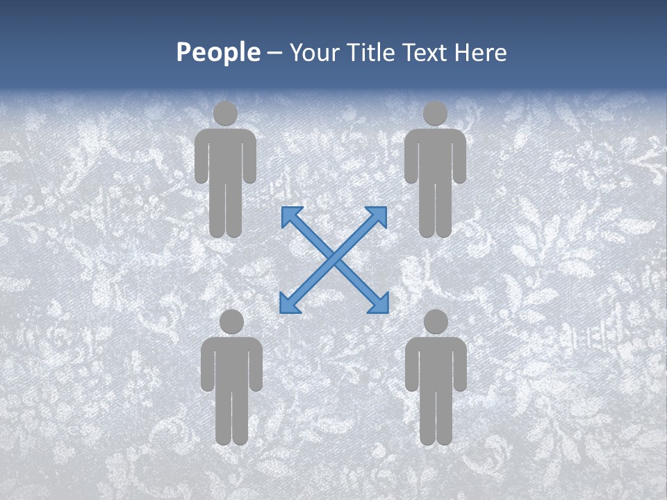 Faded Floral Background PowerPoint Template