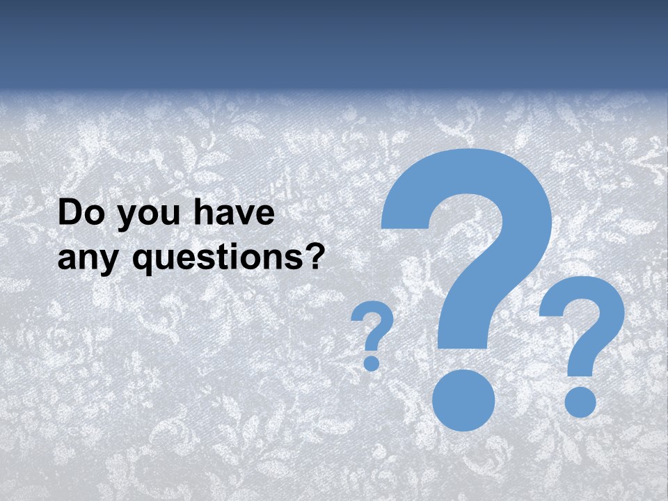 Faded Floral Background PowerPoint Template