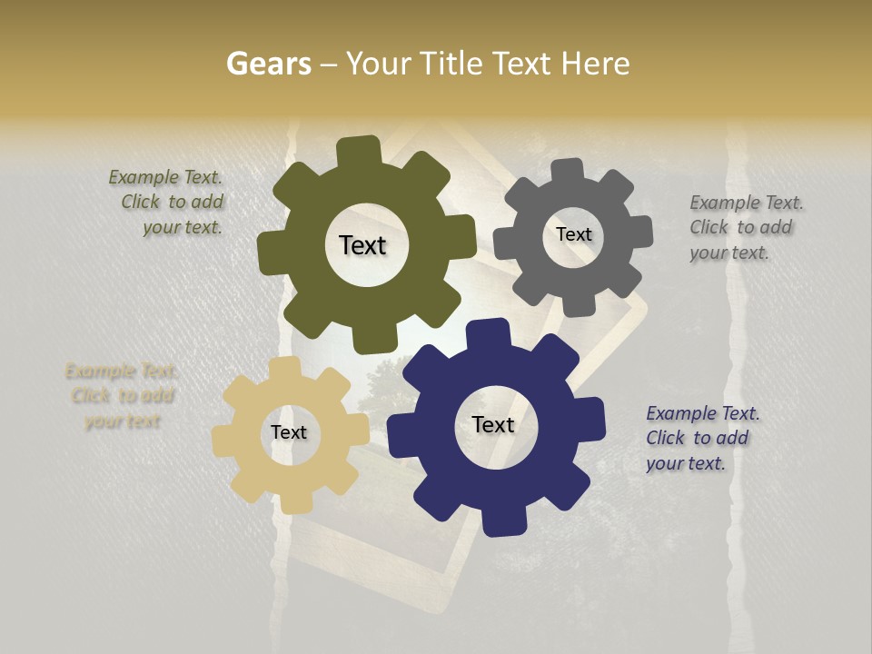 Notebook Old Noticeboard PowerPoint Template