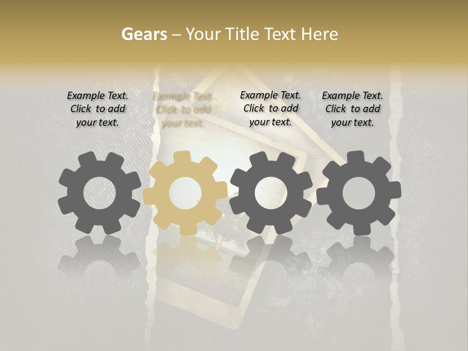 Notebook Old Noticeboard PowerPoint Template