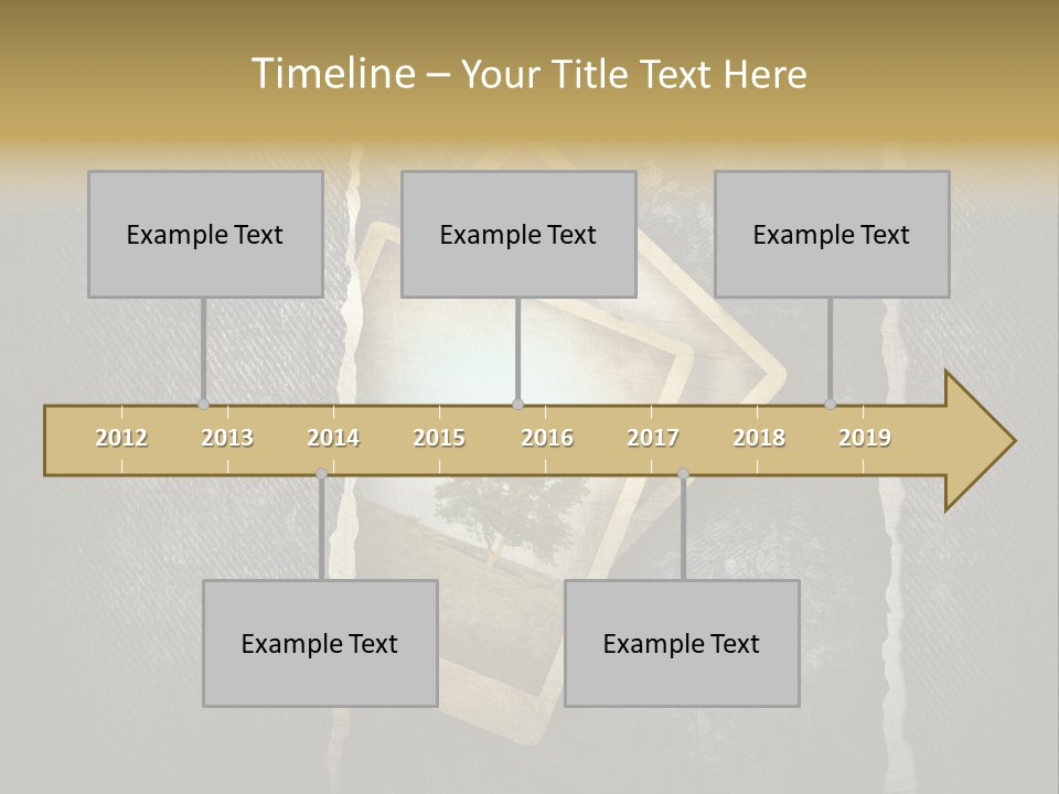 Notebook Old Noticeboard PowerPoint Template