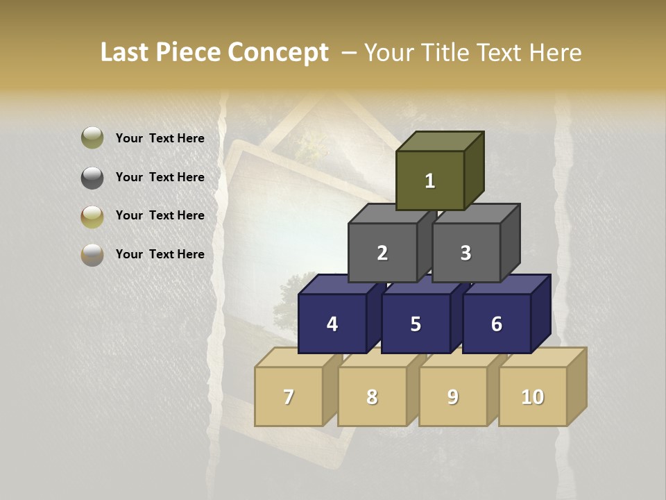 Notebook Old Noticeboard PowerPoint Template