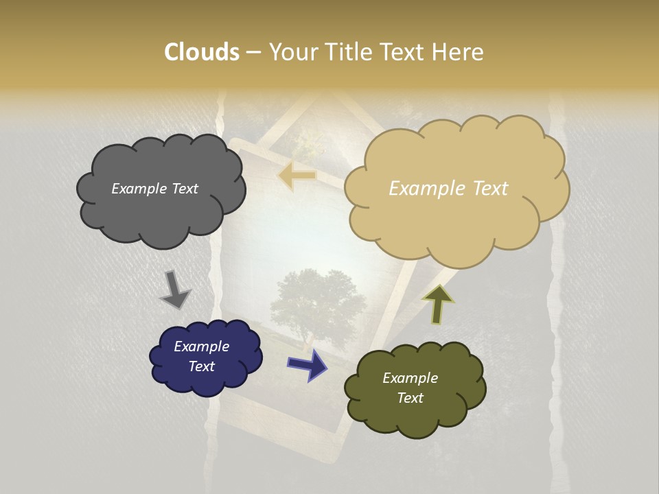 Notebook Old Noticeboard PowerPoint Template