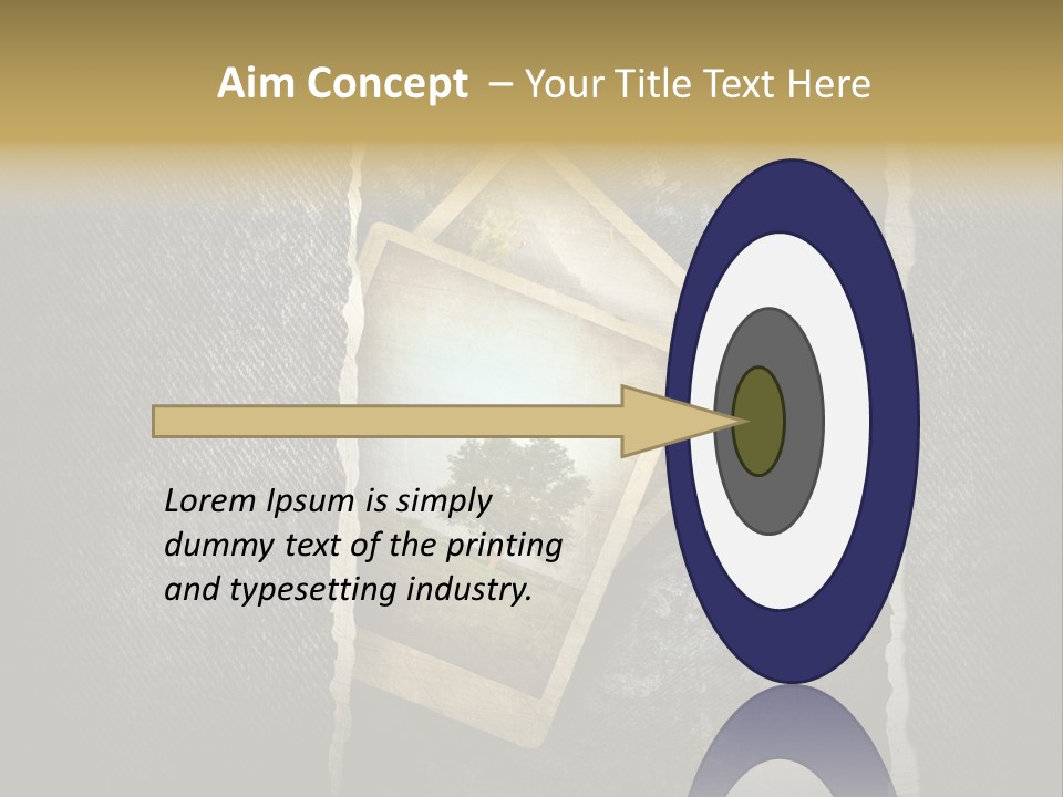 Notebook Old Noticeboard PowerPoint Template