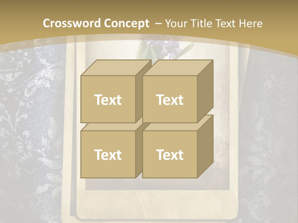 Denim Grunge PowerPoint Template