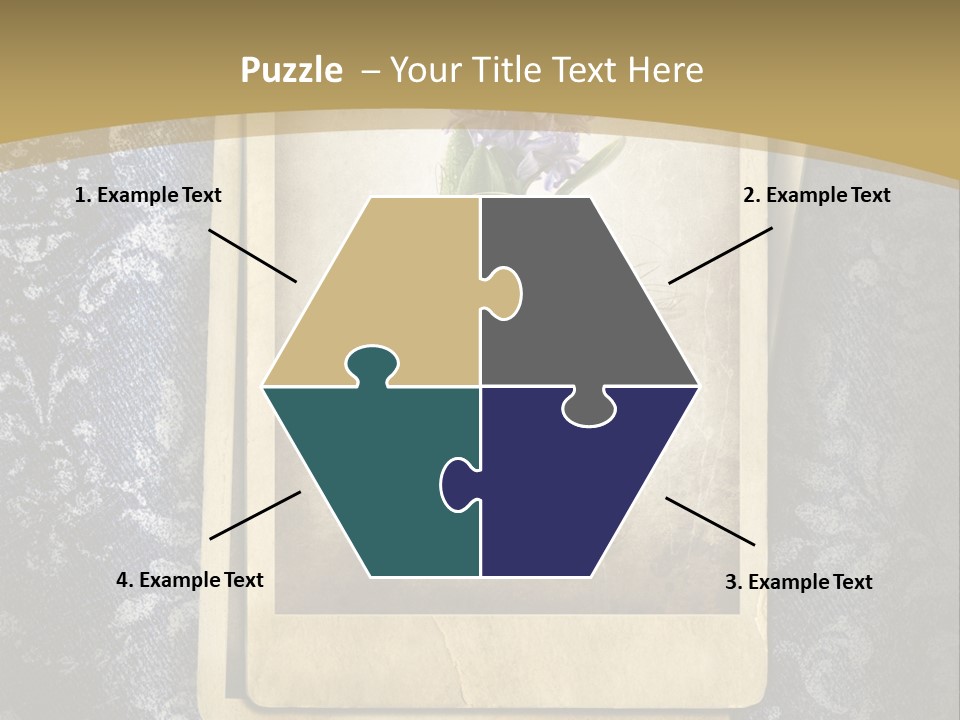 Denim Grunge PowerPoint Template