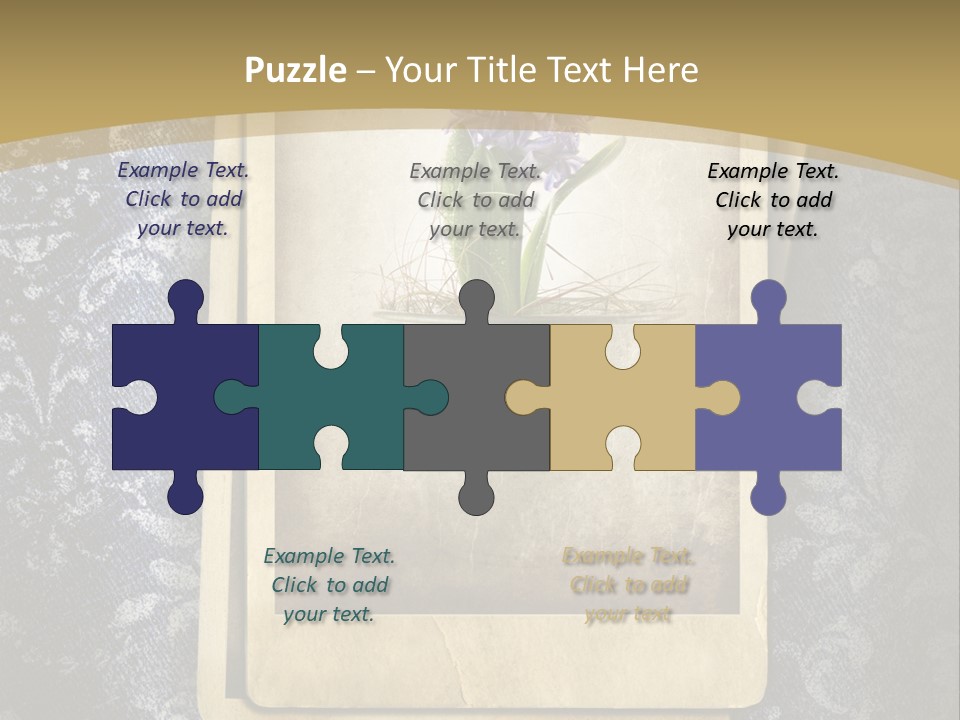 Denim Grunge PowerPoint Template