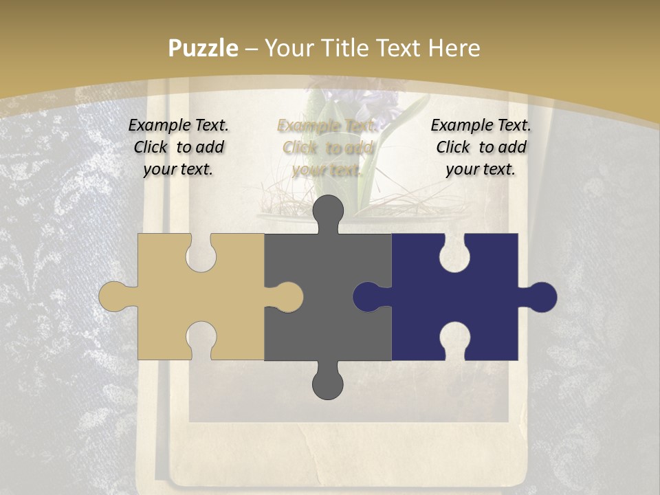 Denim Grunge PowerPoint Template