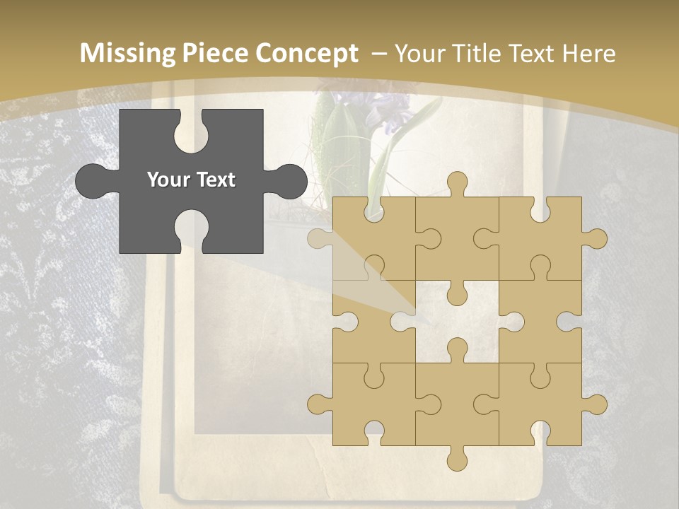 Denim Grunge PowerPoint Template