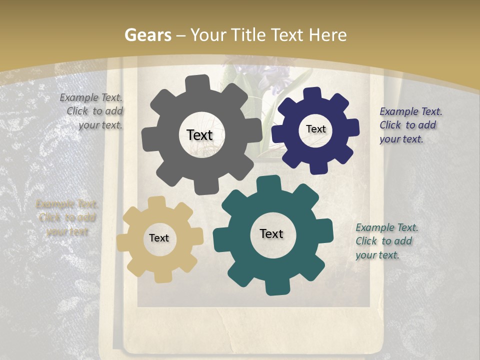 Denim Grunge PowerPoint Template