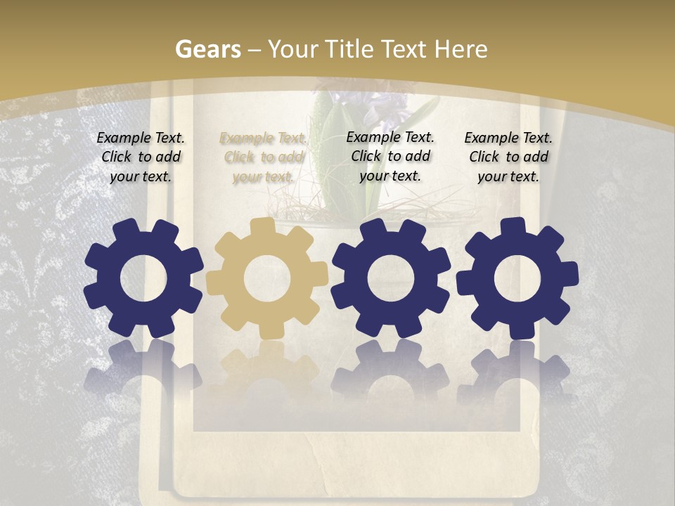 Denim Grunge PowerPoint Template