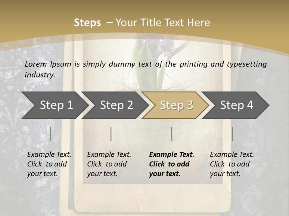 Denim Grunge PowerPoint Template