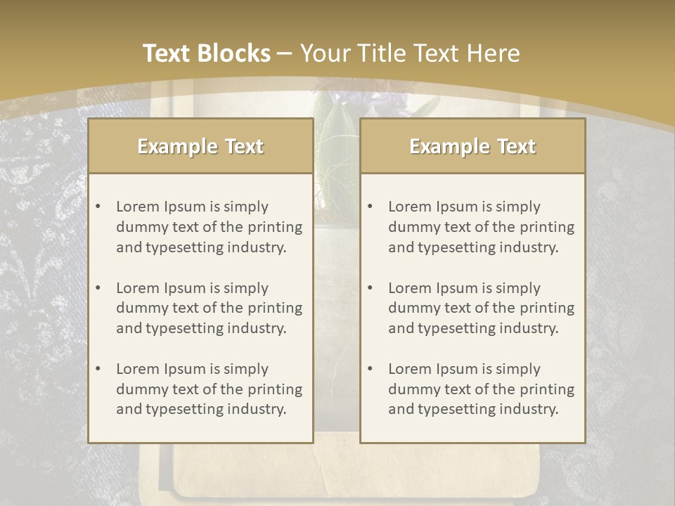 Denim Grunge PowerPoint Template