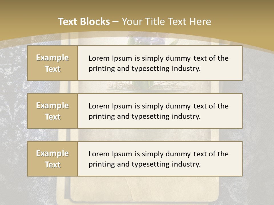 Denim Grunge PowerPoint Template
