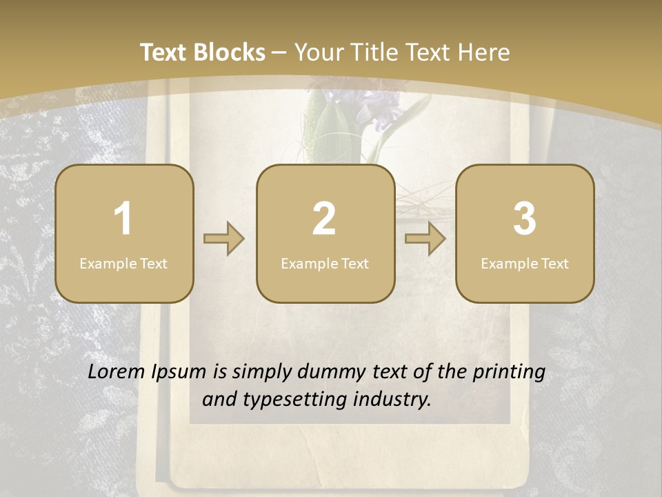 Denim Grunge PowerPoint Template