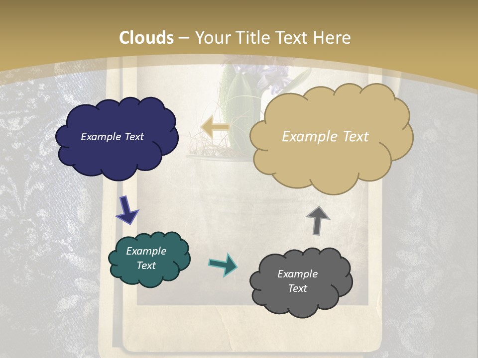 Denim Grunge PowerPoint Template