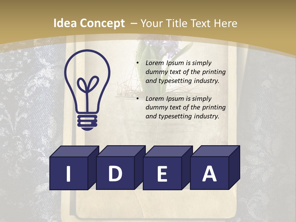 Denim Grunge PowerPoint Template