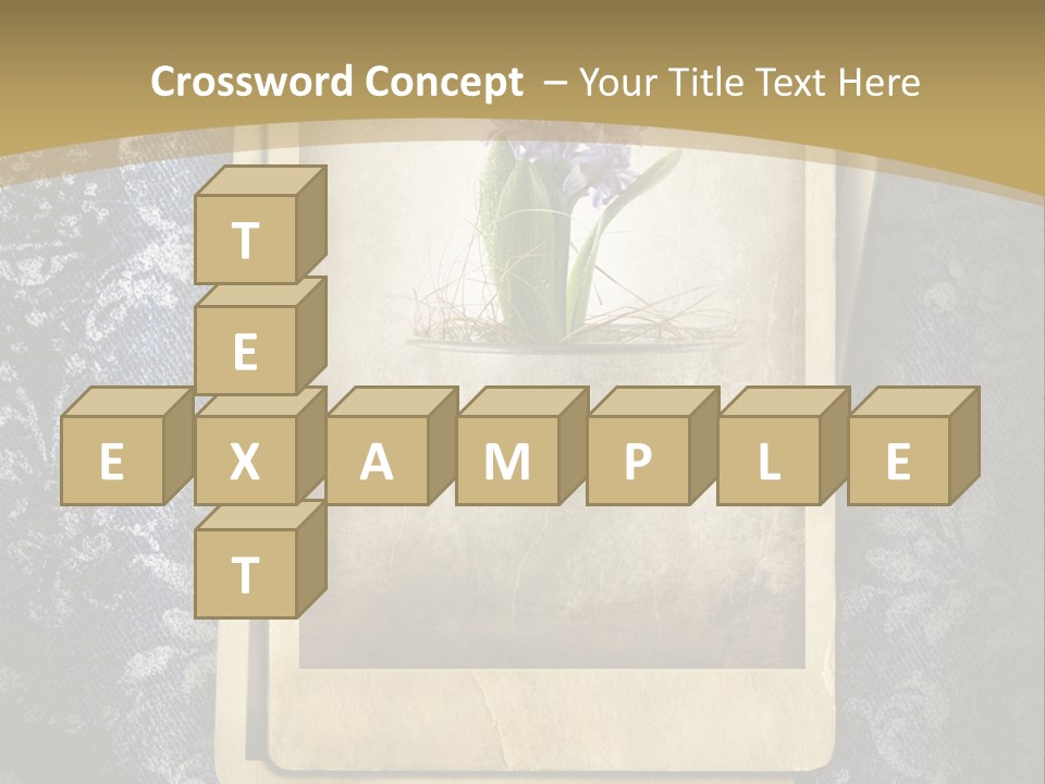 Denim Grunge PowerPoint Template