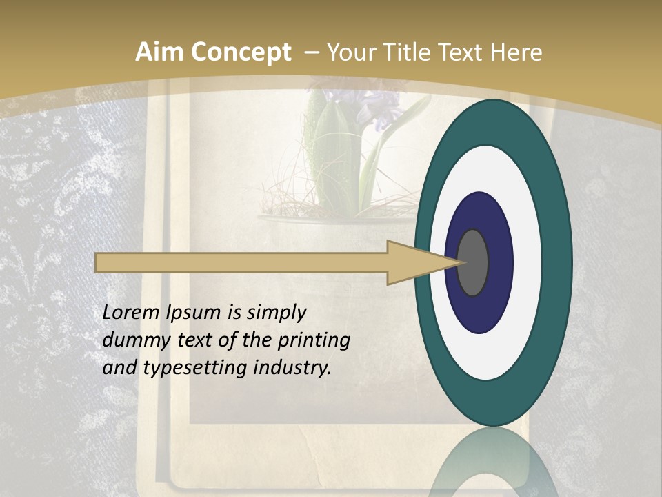 Denim Grunge PowerPoint Template