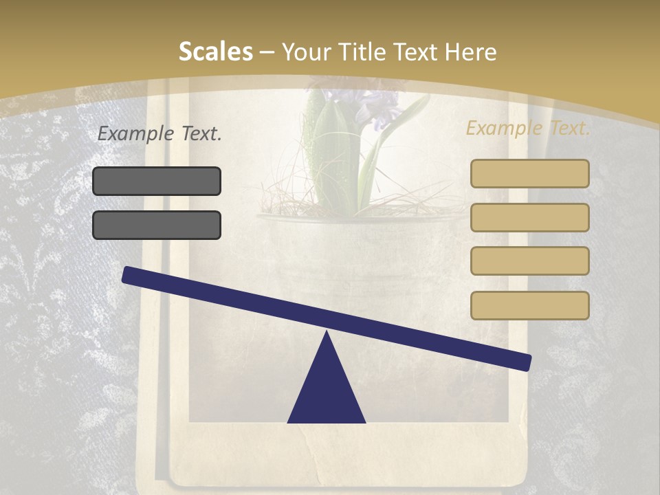 Denim Grunge PowerPoint Template