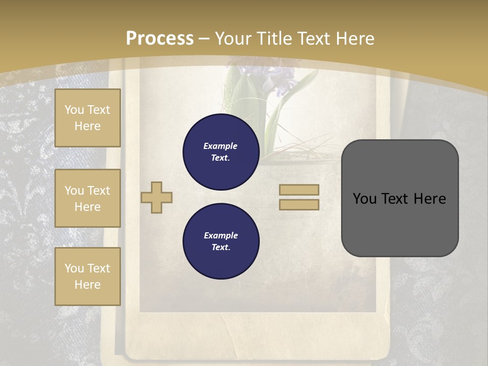 Denim Grunge PowerPoint Template