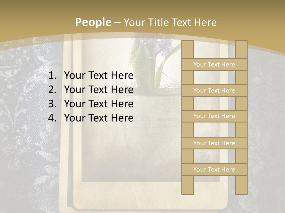 Denim Grunge PowerPoint Template