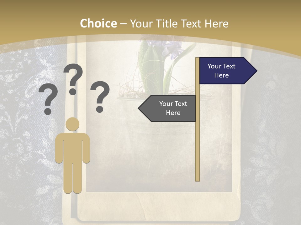 Denim Grunge PowerPoint Template