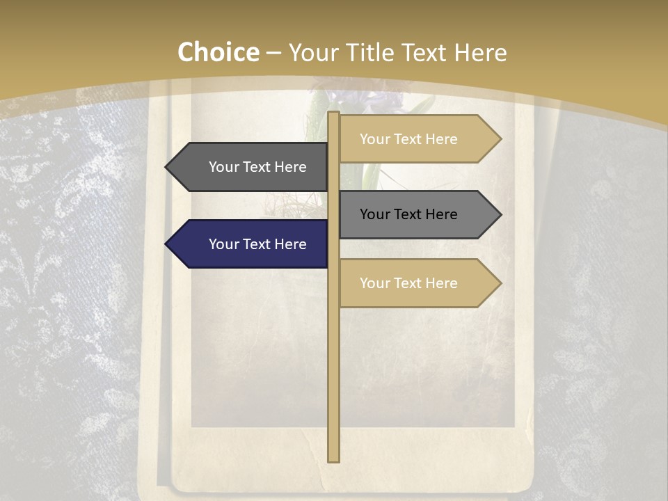 Denim Grunge PowerPoint Template