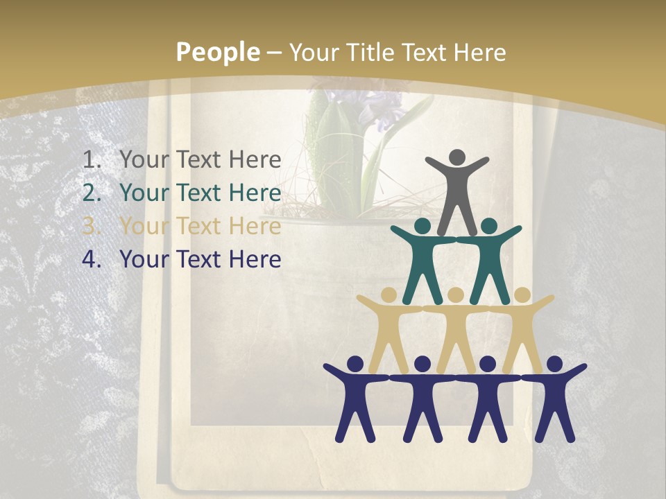 Denim Grunge PowerPoint Template