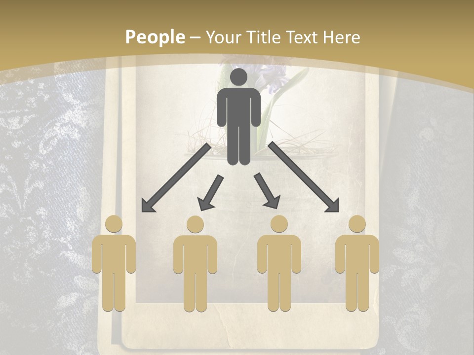 Denim Grunge PowerPoint Template