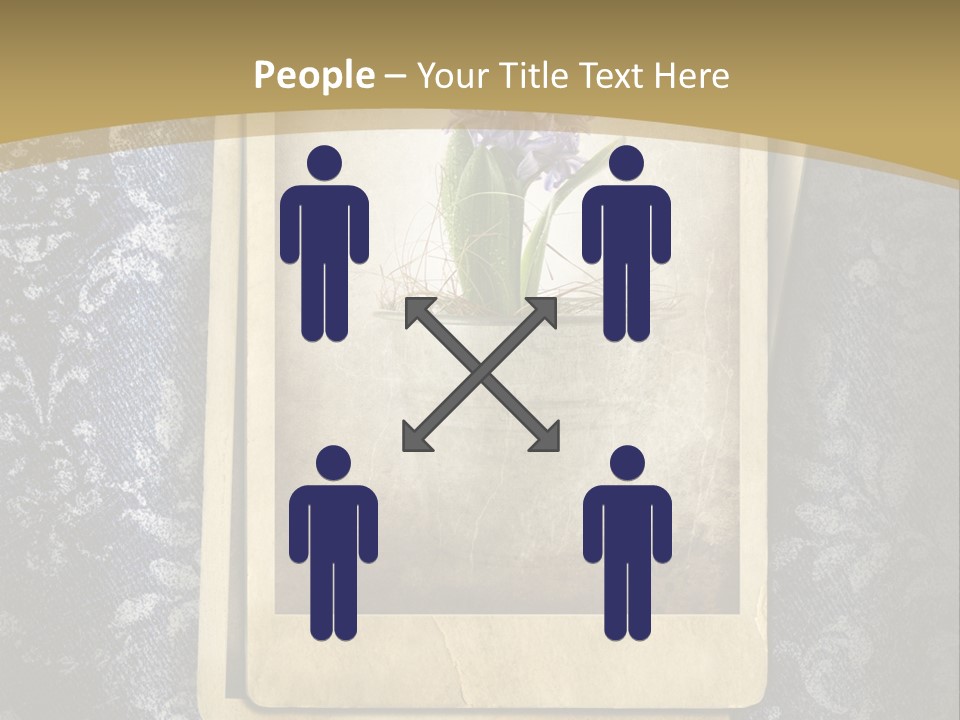 Denim Grunge PowerPoint Template