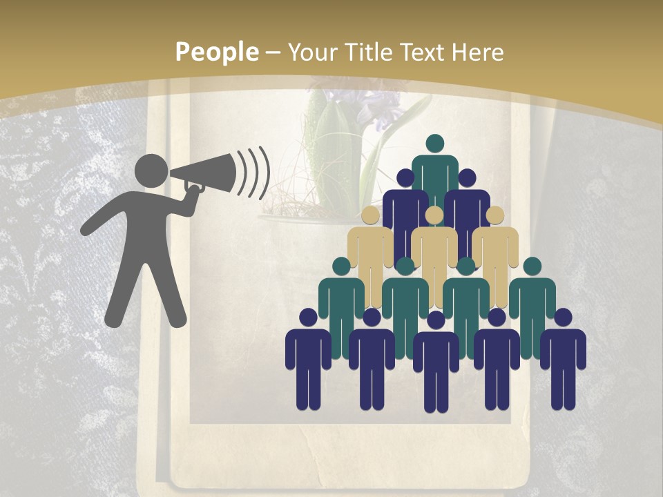 Denim Grunge PowerPoint Template