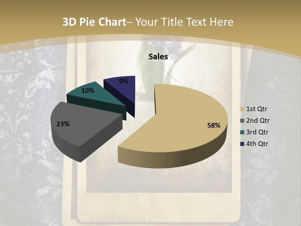 Denim Grunge PowerPoint Template