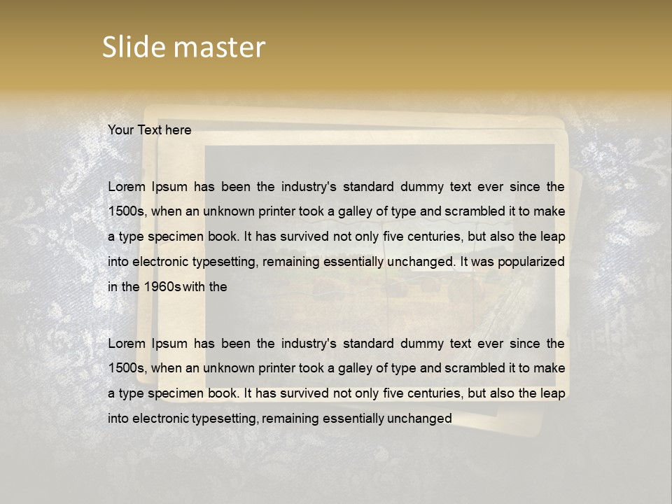 Blank Note Text PowerPoint Template