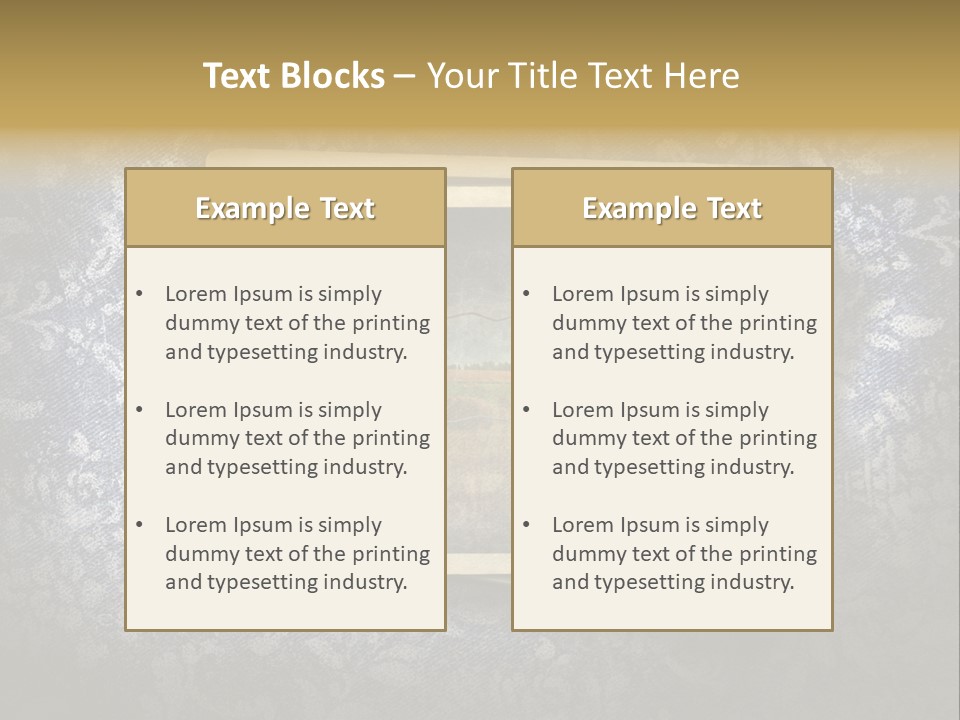 Blank Note Text PowerPoint Template