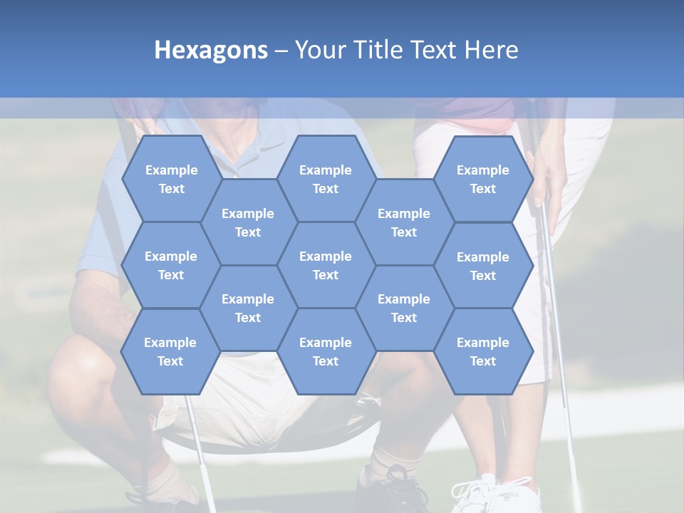 Couple Golfing PowerPoint Template