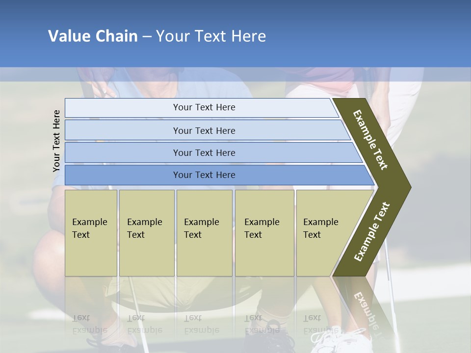 Couple Golfing PowerPoint Template