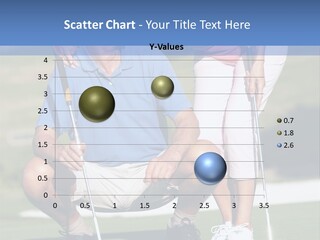 Couple Golfing PowerPoint Template