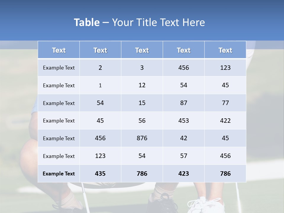 Couple Golfing PowerPoint Template