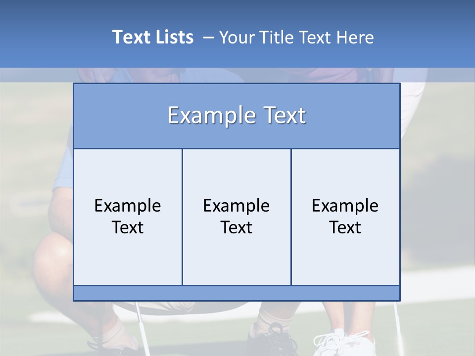 Couple Golfing PowerPoint Template