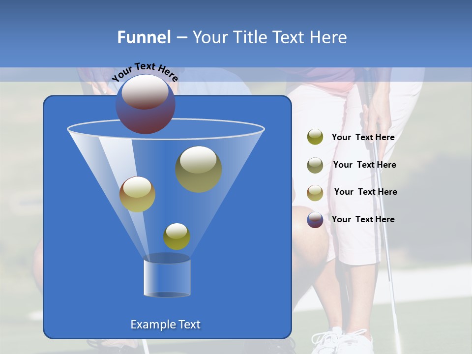 Couple Golfing PowerPoint Template